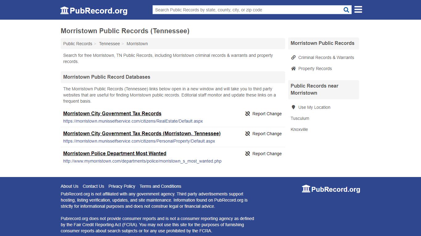 Free Morristown Public Records (Tennessee Public Records)